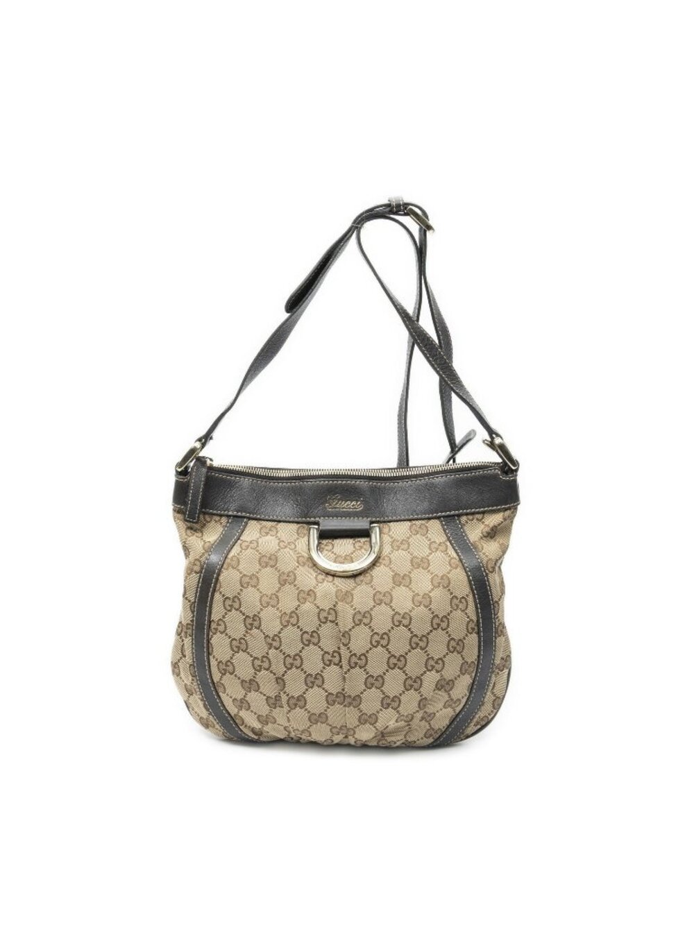 Gucci Abbey Shoulder Bag Brown Beige GG Canvas